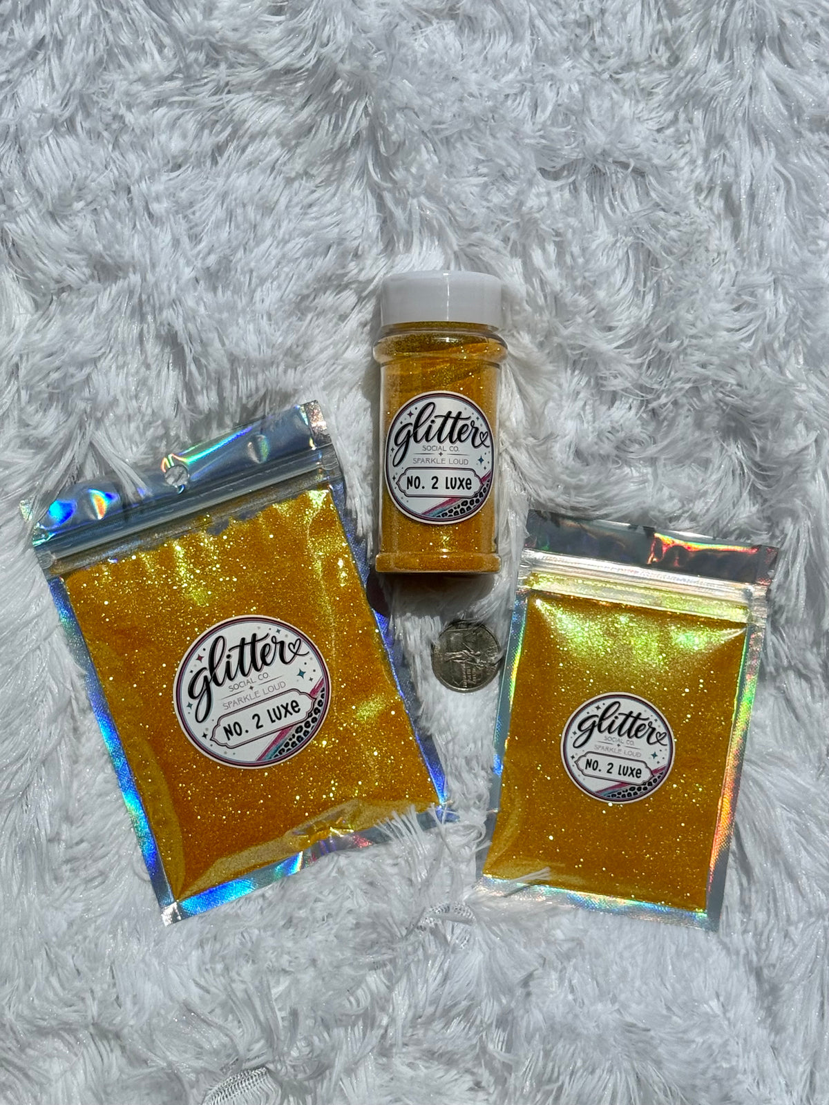 No. 2 Luxe | Ultra Fine Pencil Yellow Glitter