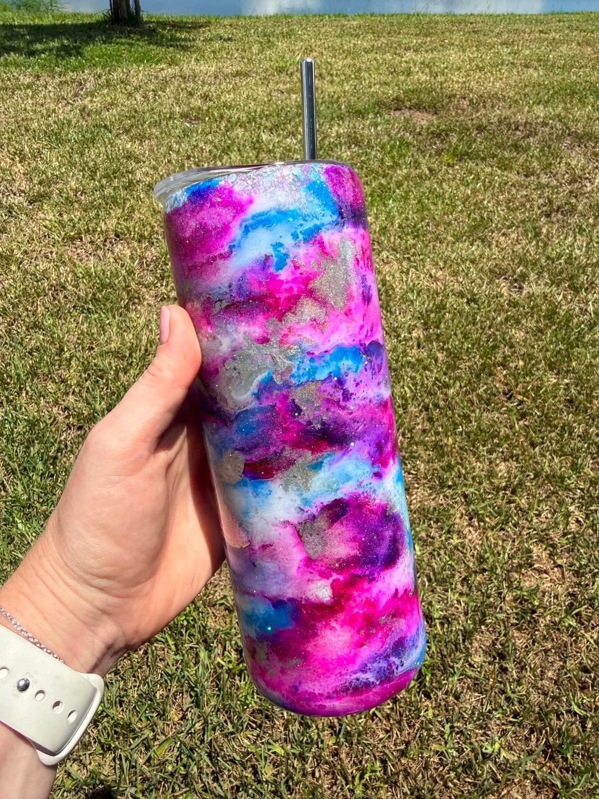 ✨ Galaxy Swirl 20 oz Skinny Tumbler ✨
