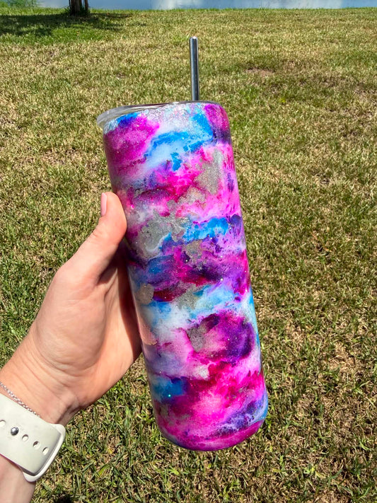 ✨ Galaxy Swirl 20 oz Skinny Tumbler ✨
